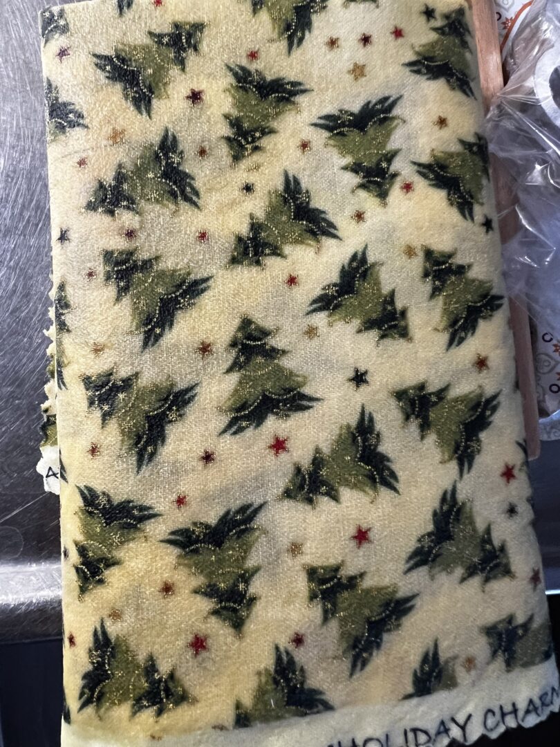 Bivaxduk 30x30cm små granar